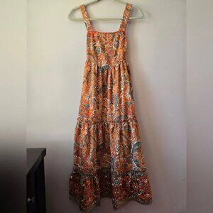 Band of the Free Boho Paisley Maxi Dress Size M